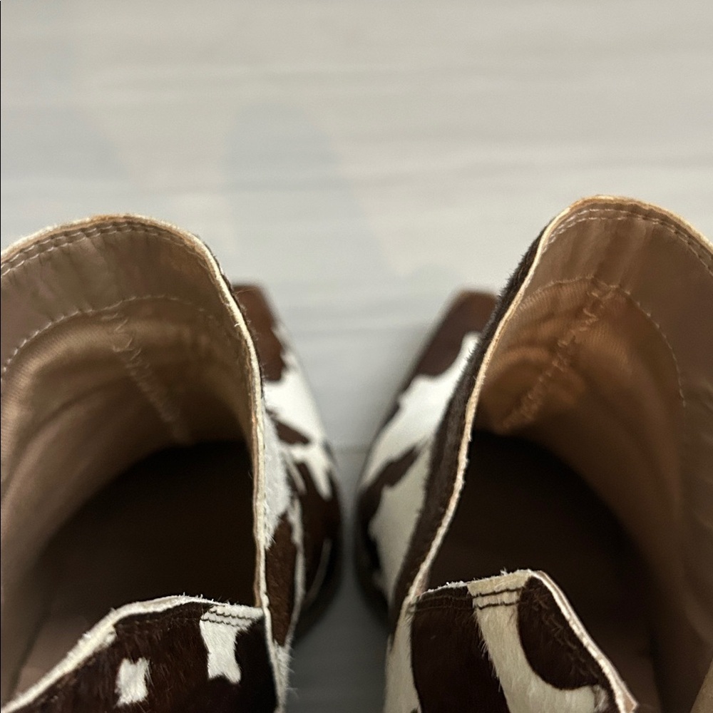 Steve Madden Brown and Cream Ankle Boots - Picture 9 of 12